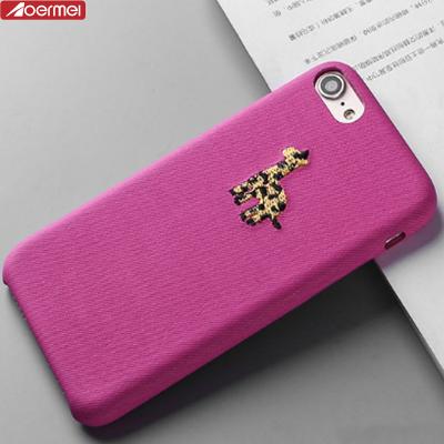 China Dirt-resistnat 2017 newcomers phone accessories mobile embroidery PU leather case for iphone 7 for sale