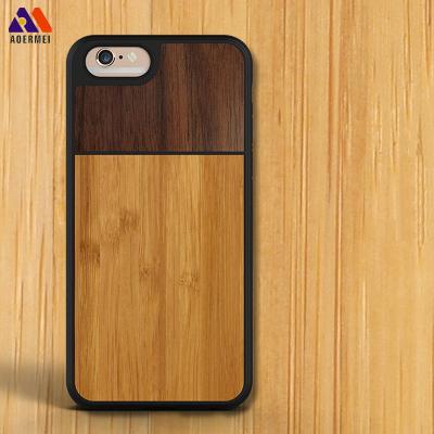 China Perfectly fit new products many models are available TPU wood 2 in 1mobile phone case for iphone 6G for sale