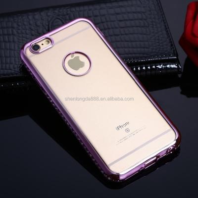 China China supplier perfectly fit TPU wholesale smartphone case for iphone 6, electroplate cell phone case for iphone 6 unlocked for sale