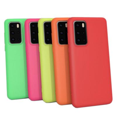 China Anti-scratch stock 1.2mm brand quality candy tpu case for Huawei P40 pro,P40,P40 Lite E for sale