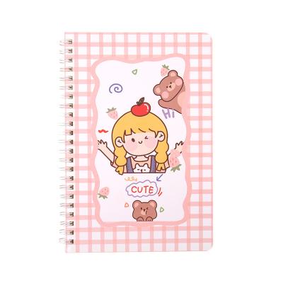 China High Quality School Office Supply Cartoon Mini Coil Notebook Diary Book Easy Enroll Exercise Book Carry Rollover Coil Notebook for sale