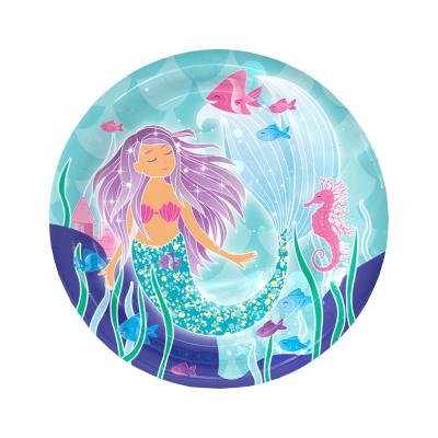 China Modern Mermaid Birthday Party Supplies Pack - Serves 6 for sale