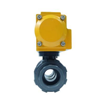 China General Plastic Pneumatic Valve 3 Way Needle PVC Pneumatic Ball Valve For Water Air Pneumatic for sale