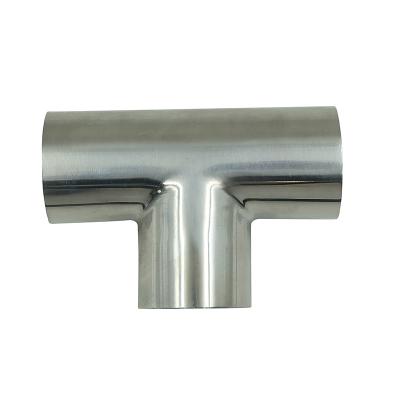 China General Good Return T Form Stainless Steel 3 Way Normal SS Elbow Pipe Fittings ISO Standard Tees for sale