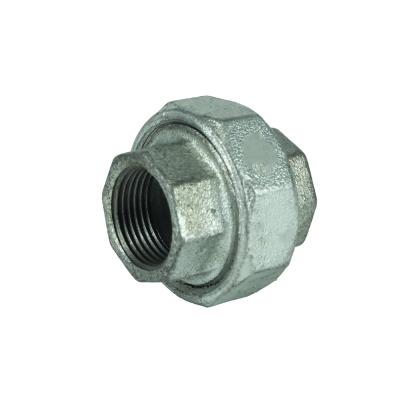 China General DKV Best Price 3/4inch DN20 Hot Dip Galvanized Iron GI Pipe Fittings Union for sale