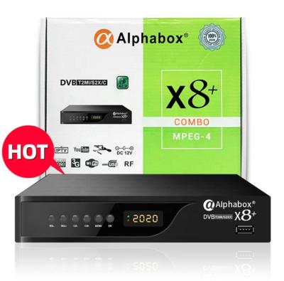 China Alphabox X8+ TV Receiver DVB T2 S2 TV Deocder 1080P TV Combo Digital Set Top Box Alphabox X8+ for sale