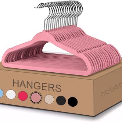 China None That Velvet Hangers (20 Packs) - Non-Slip, Durable, Space Saving Closet Hangers with 360 Degree Chrome Swivel Hook for sale