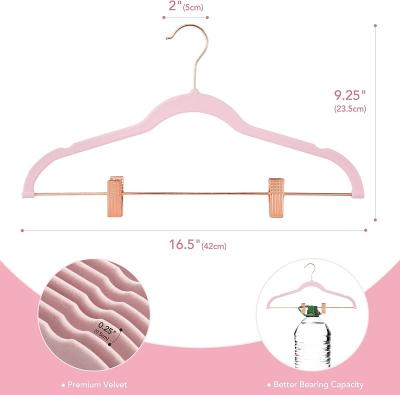 China Behind Doors/On Walls Velvet Skirt Hangers 24 Pack Heavy Duty Hangers For Pants, Jeans, Dresses, Coats for sale