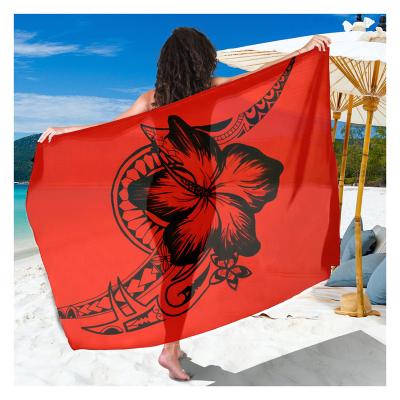 China Factory Price Breathable Custom Label/Printed Sarongs For Summer Beach Ladies Fashion Secy Cover Up Bikini Wholesale Women's Sarongs for sale