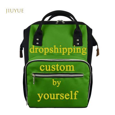 China Wholesale Newest Fashion Large Capacity Mummy Bag Dropshipping Muti-function Baby Diaper Bags Anti-theft Bag Custom Backpack for sale