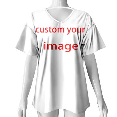 China Free Custom Anti-wrinkle/sublimation label printing for new sexy women fashionable ladies plus size shirt wholesale blouses and shirts for sale