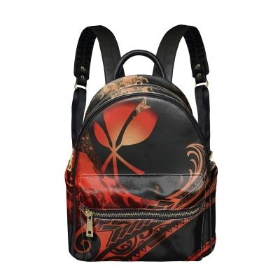 China Popular Fashion Maoli Style PU Backpack Fashionable Custom Waterproof Anti-theft Leather Backpack Schoolbags Wholesale for sale