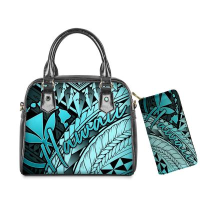 China Normcore / Polynesian Traditional Tribal Print Hawaiian Style Minimalist Cross - Unique Custom Small Body Handbags Handbags Casual Handbags For Women for sale