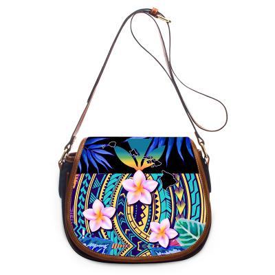 China Day Cross - Promotional Body Bag Shoulder Bag For Girls Women Polynesian Hawaii Plumeria Hawaii Plumeria Designer Unique Custom Cross Body Bag Ladies - Body Bags for sale