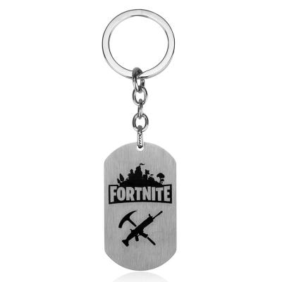 China Fashionable Stainless Steel Hot EPIC Game Key Chain Night Fortress European Custom Logo for sale