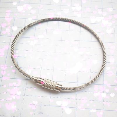 China 2018 Trendy Fashion Stainless Steel Wire Bracelet Women Mens Jewelry Gift Bracelet for sale