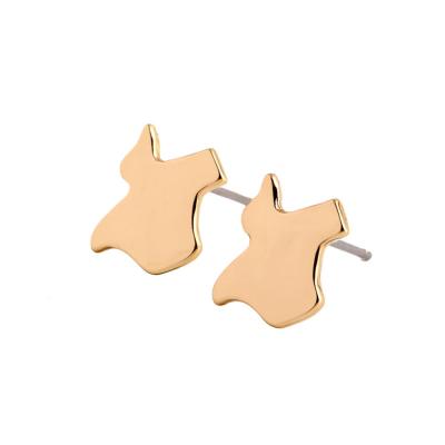 China Trendy Stainless Steel Texas Earring Map Stud Earring USA Map TX State Earrings for sale