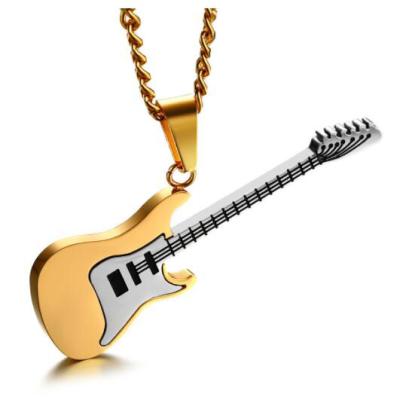 China Trendy Style Necklace Jewelry Alloy Guitar Pedant Necklace Gift Craft for sale