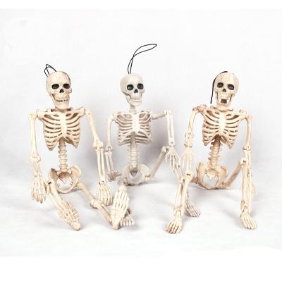 China Stocked Toy Skull Scary Skeleton Human Figure Full Body Model Halloween Hanging Decor 40cm for sale