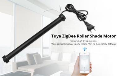 China Zeamom Tuya Zigbee Motorized Blind Roller Shade Motor for 35-38mm Tube smart Life Alexa Google Home Blind remote control for sale