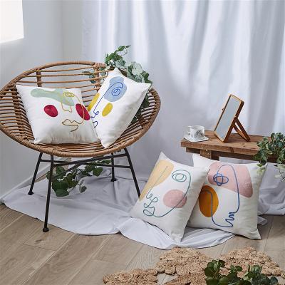 China Sustainable Nordic Embroidery 4 Pillow Cover Cushion Savvydeco Set Cover Home Decorative Supplier for sale