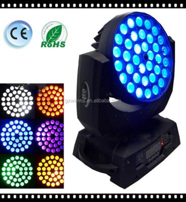 China Live Concert 36pcs*12W 4in1 rgbwLED Zoom Wash Moving Head Light for sale