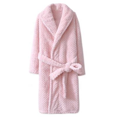 China Flannel pajamas robes ladies/men's robes bathrobes hot service high quality wholesale QUICK DRY home for sale