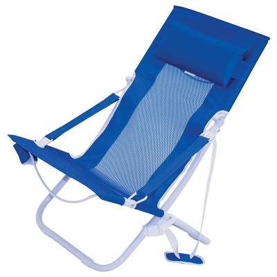 China Easy-carry; Best Studry Camping Lounge Folding Chair Big And Tall Picnic Chair Low Sling Camping With Cup Holder for sale