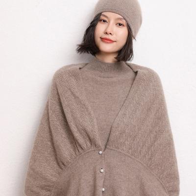 China 2022 new fall/winter wear cashmere v-neck sweater sweater jacket style cardigan jacket loose and lazy daily wool knit for sale