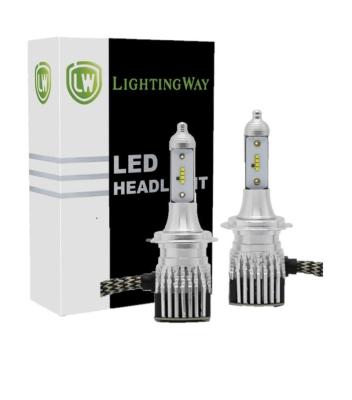 China Plug and Play H7 Aluminum Led Headlight Bulbs 6000K Low Beam 8000LM Led DC9-32V for sale