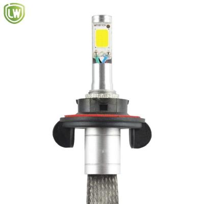 China High Power Aluminum COB Car Light Bulbs H4 H7 H11 9005 9006 H13 Led Headlight 50w 6000lm for sale