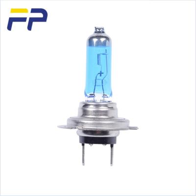 China Super White Stainless Steel Base+UV H7 PX26D 12V55W Quartz Glass Auto Halogen Bulbs for sale