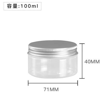 China Cosmetic 100ml, 120ml, 150ml PET Plastic Jar With Hole Cap Air Freshener Container for sale