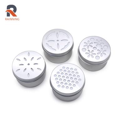 China 80ml Cosmetic Aluminum Tin Cans With Screw Cap For Air Freshener Car Can Metal Container for sale