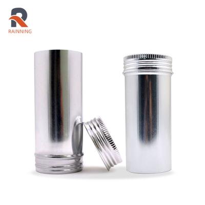 China Cosmetic High Quality Custom Empty Aluminum Cans 100ml Round Aluminum Canister for sale