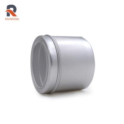 China Cheap Custom Empty Cosmetic Aluminum Cans 200ml Round Aluminum Window Lid Box for sale