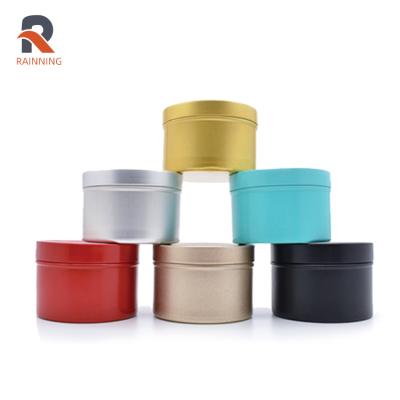 China 50g Tin Can Cosmetic Aluminum Foil Candle Tin Jar Metal Tin Containers with Flip Lid for sale