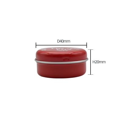 China Cosmetic Factory Direct Sale 20ML Luxury Metal Tin Can Sealed Cosmetic Jar For Lip Balm for sale