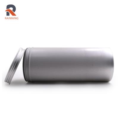 China 1000ml/1L High Capacity Cosmetic Aluminum Tin Cans For Food Storage Tea Food Grade Packaging Metal Round Aluminum Jar Container for sale