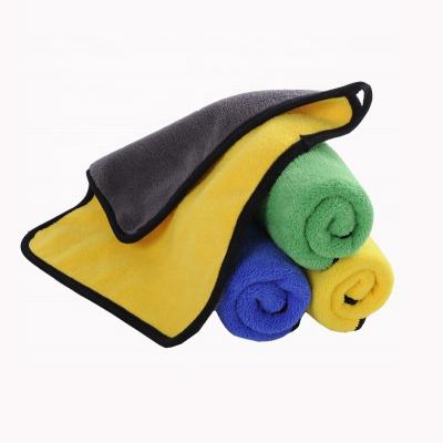 China Microfiber Best Selling Car Wash Towel Coral Velvet Towel Absorbent Chamois Towel Wash Station for sale