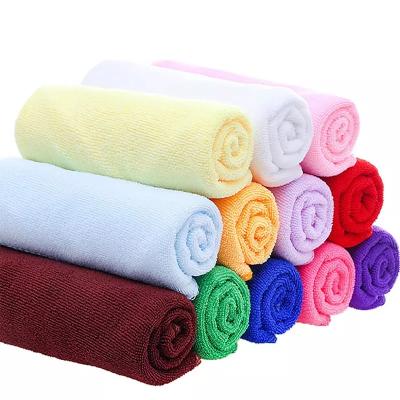 China Viable Factory Wholesale High Quality Microfiber Thickened Polyester Pure Towel Clean Towel for sale