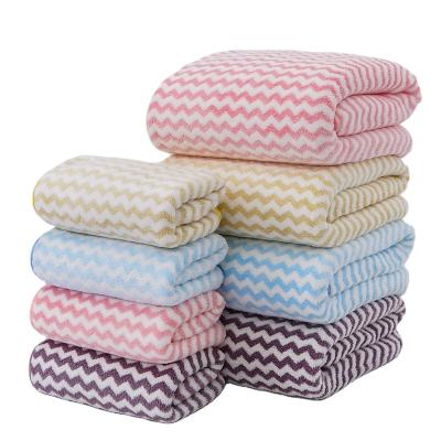 China Wholesale Coral Fleece Gift Towel Set Solid Color Factory Outlet Polyester Child Safe Towel Towel Set for sale