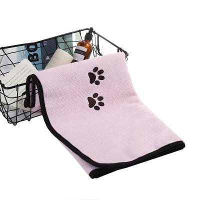 China Sustainable Microfiber Microfiber Drying Chamois Absorbent Bath Absorbent Coated Gray Dog Towel Great For Dog for sale