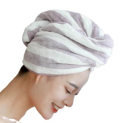 China QUICK DRY Hair Dryer Hat Coral Fleece Thicken Super Absorbent Quick Dry To Reduce Hair Dryer Towel For Bath Spa for sale