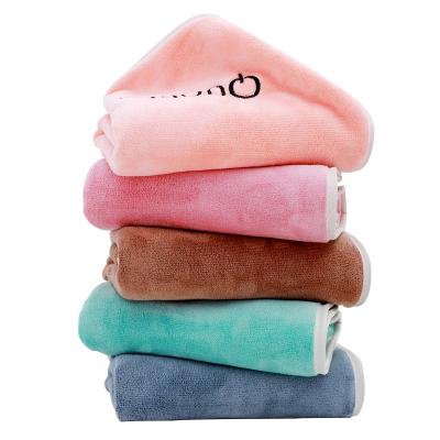 China Pure Soft Outdoor Travel Water Towel Face Color Coral Fleece Towel Microfiber Home Portable Textiles Safe For Taking Kids for sale