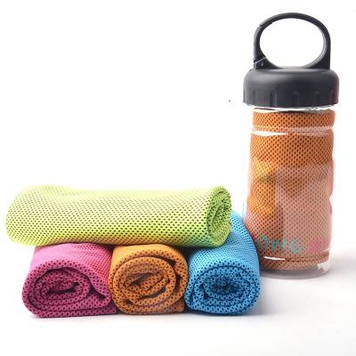 China 30*100CM Kid Safe Custom Design Microfiber Cooling Towel For Neck Iced Out Towels For Outdoor Sports Travel Gym Workout for sale