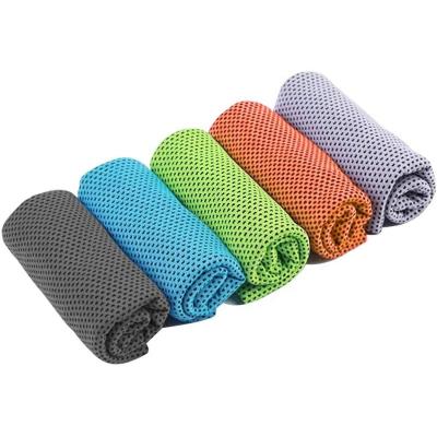 China Sports Kids Safe Gym Microfiber Cooling Towel For Yoga Instant Cooling Relief Microfiber Ice Soft Breathable 100% Cool Towel for sale