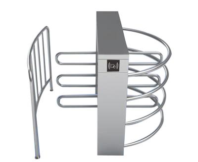 China 304 Stainless Steel Security Turnstile 120°Rotating Square Roof Passage for sale