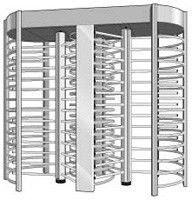 China Electronic Turnstile Full Height Double Turn Style Gate For Research Institutes for sale