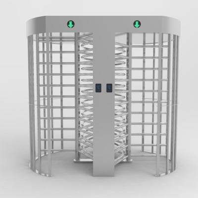 China SUS304 Double Arm Bi Directional Full Height Turnstile for sale